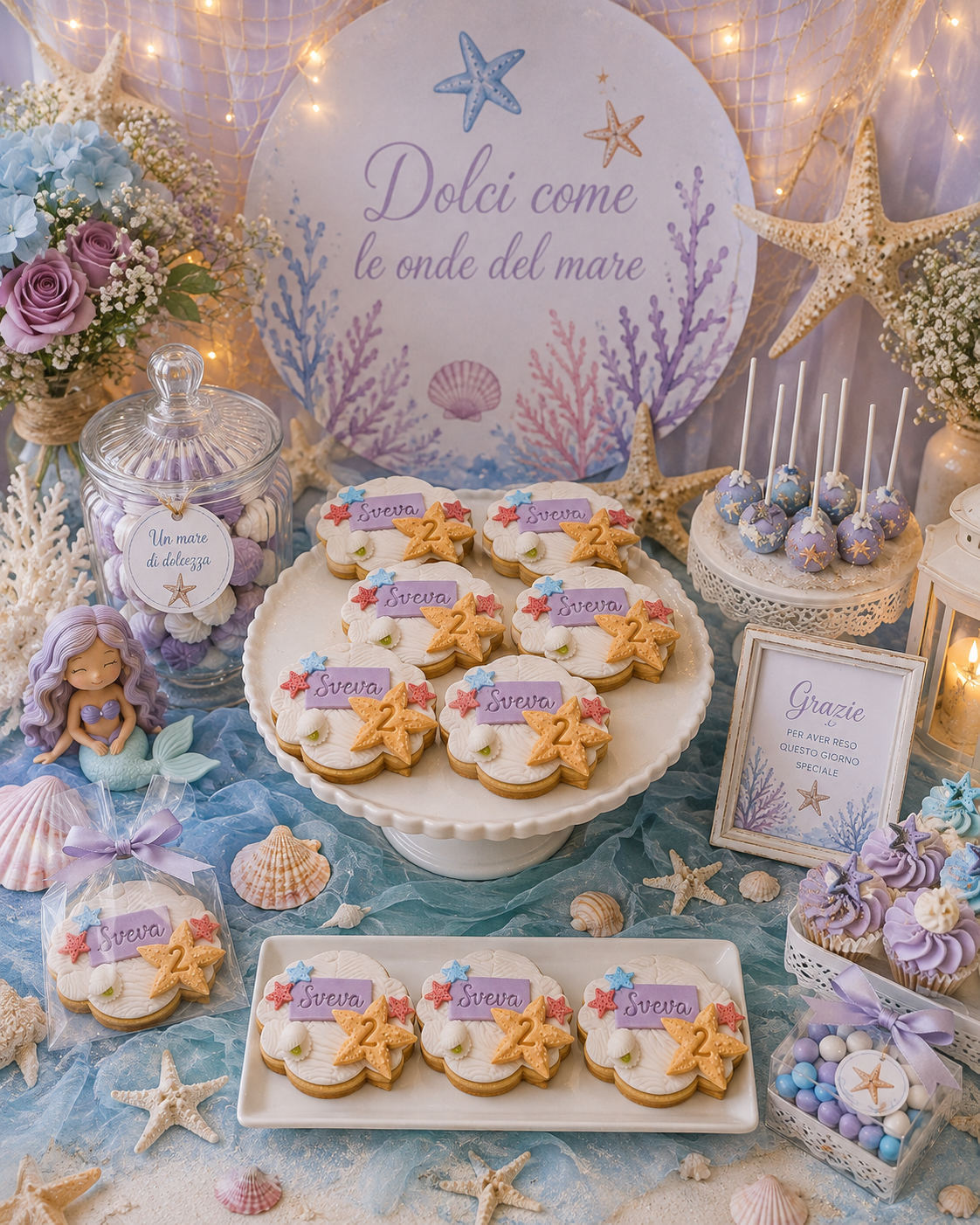 Sweet Table Stelle Marine realizzato da Lucia Garro